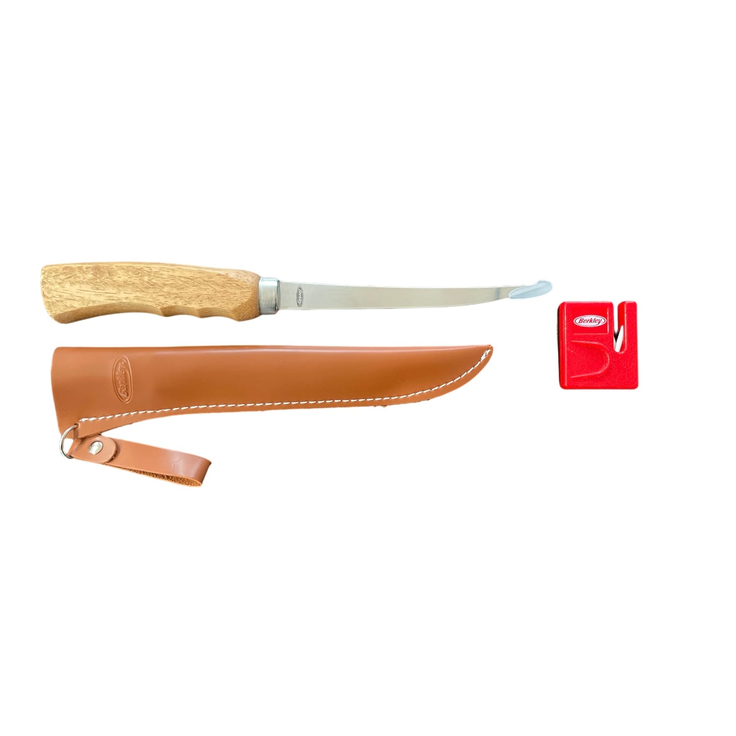 Berkley 6" Wooden Handle Fillet Knife w/ Sheath